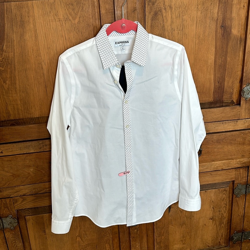 Express Extra Slim Fit White Button Down - image 1